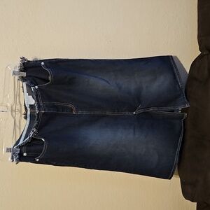 Y2K TILT Dark Wash Denim Pencil Skirt